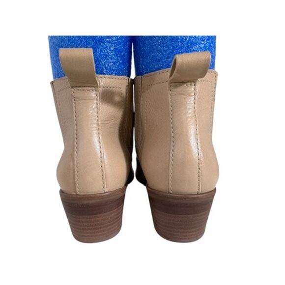 "LUCKY BRAND" Leather Slip On Booties Sz 7 Western Cowgirl Rodeo Country Girl - Picture 2 of 14